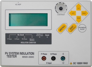 太陽光発電設備直流回路絶縁診断装置MSEI-200C